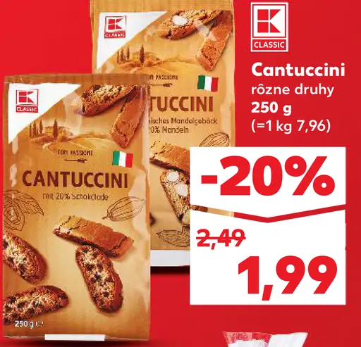 K-Classic Cantuccini rôzne druhy