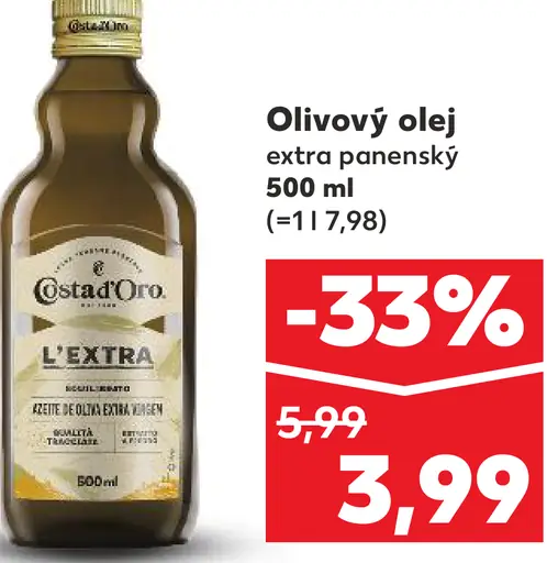 Costa d'Oro Olivový olej extra panenský