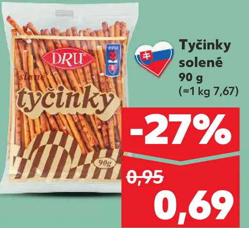 Dru tyčinky solené