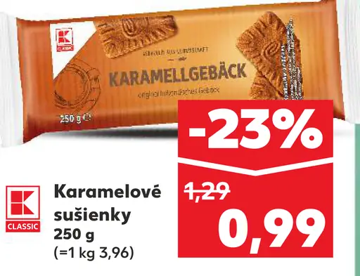 K-Classic karamelové sušienky