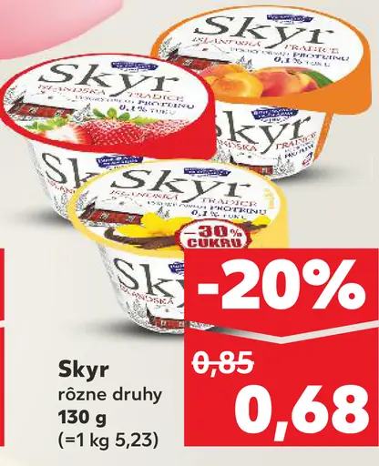 Skyr jogurt rôzne druhy