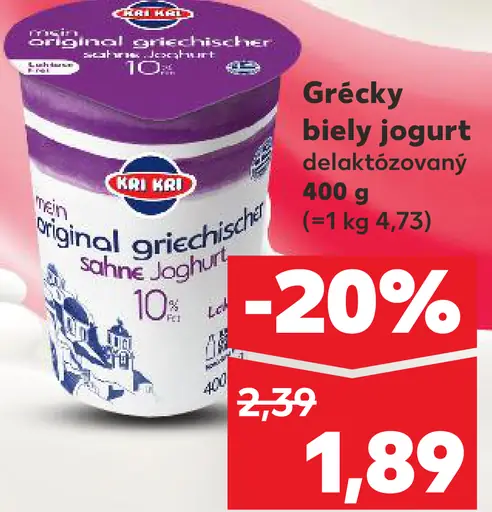 K-Classic Grécky biely jogurt