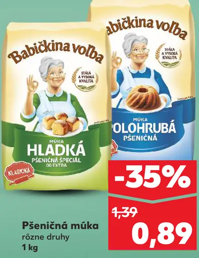 Babičkina voľba Pšeničná múka polohrubá