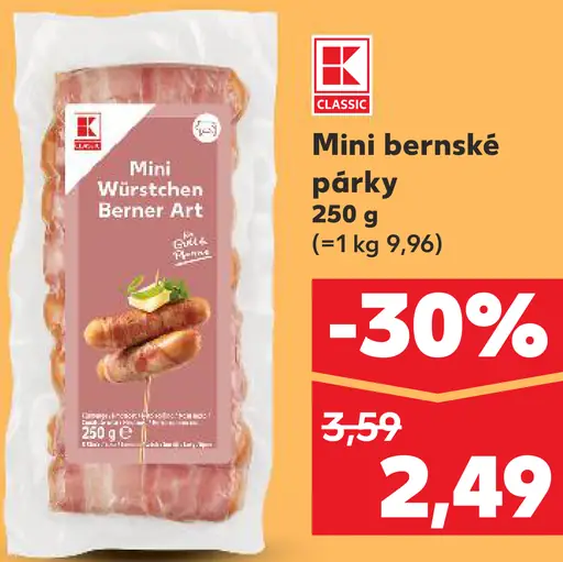 K-Classic Mini bernské párky