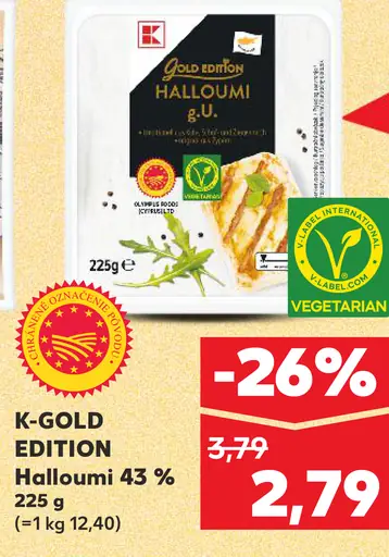 K-Gold Edition halloumi 43 %