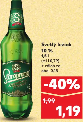 Staropramen Svetlý ležiak 10 %