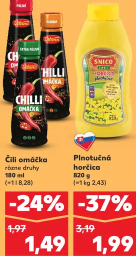 Chilli omáčka rôzne druhy