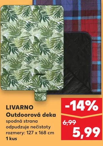 Livarno outdoorová deka