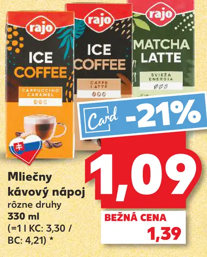 Rajo ICE COFFEE Mliečny kávový nápoj