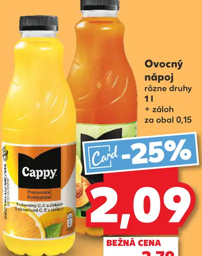Cappy ovocný nápoj