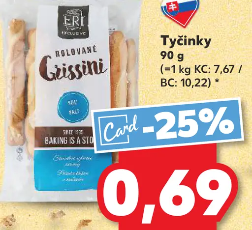 ERI rolované grissini tyčinky