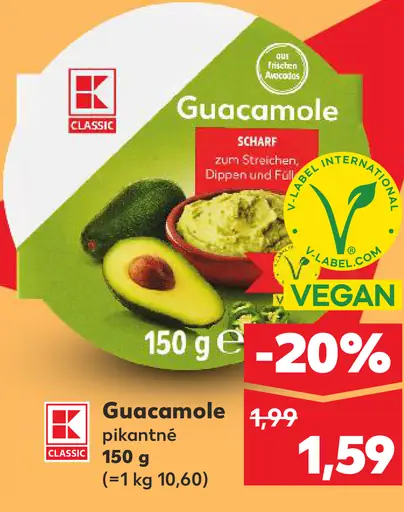 K-Classic guacamole pikantné