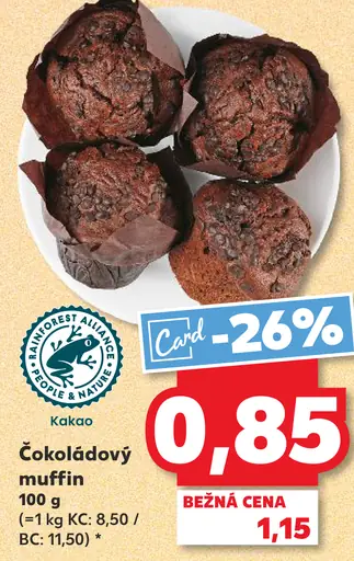 Kakao čokoládový muffin