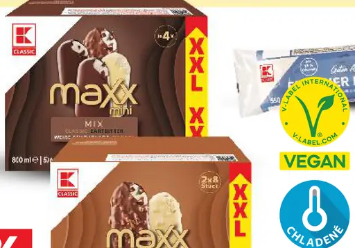 K-Classic mrazený krém Maxx vanilka-čokoláda