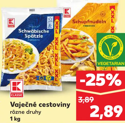 K-Classic vajčné cestoviny