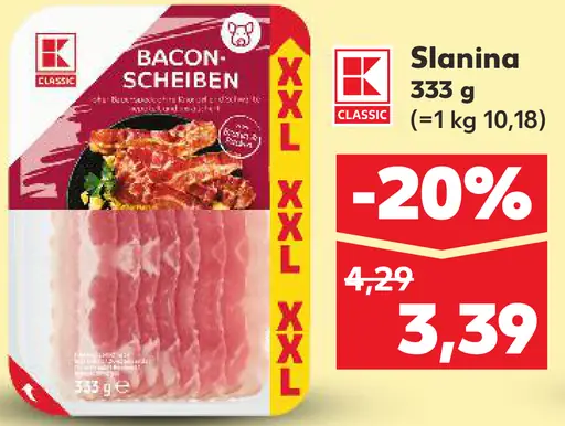 K-Classic Slanina plátky