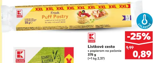 K-Classic Lístkové cesto s papierom na pečenie