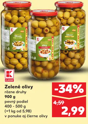 K-Classic Zelené olivy