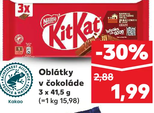 Nestlé KitKat oblátky v čokoláde