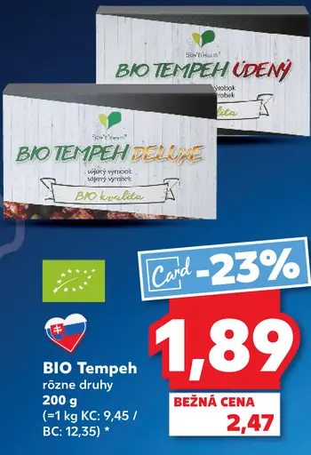 BIO Tempeh rôzne druhy