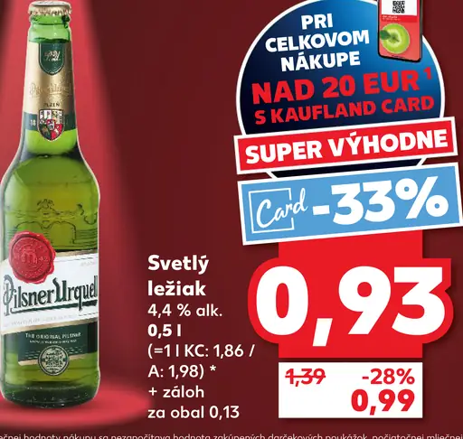 Pilsner Urquell Svetlý ležiak plechovka