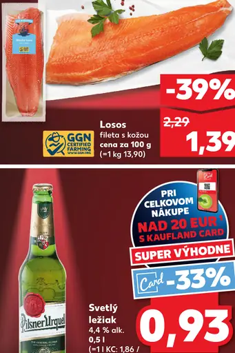 Losos fileta s kožou