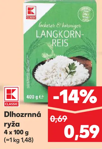 K-Classic dlhozrnná ryža