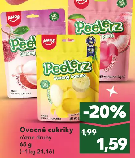 Aro ovocné cukríky Peelrz