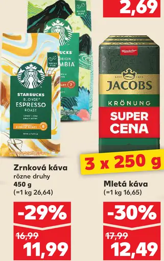 Starbucks Espresso Roast, zrnková káva
