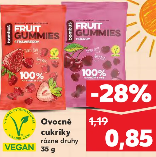 Fruit Gummies ovocné cukríky