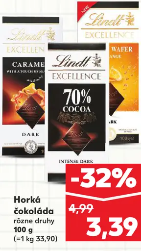 Lindt Excellence horká čokoláda