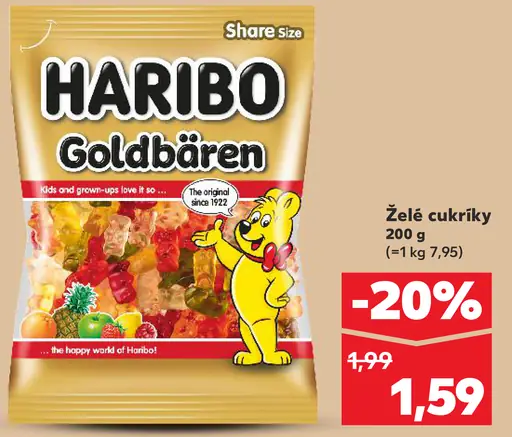 Haribo Goldbären želé cukríky