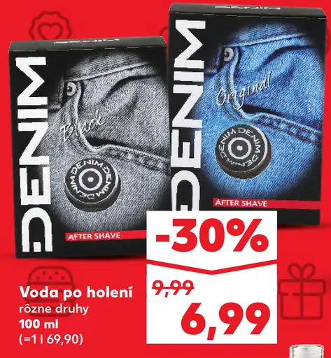 Denim voda po holení rôzne druhy