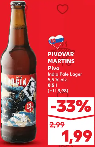 Pivovar Martins pivo India Pale Lager plechovka