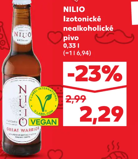 Nilio izotonické nealkoholické pivo plechovka