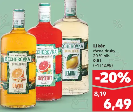 Becherovka Fruits & Herbs Grapefruit likér