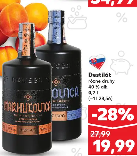 Marhuľovica ovocný liehovinový nápoj
