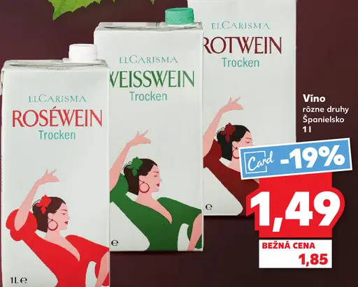 El Carisma víno Rotwein/Weisswein/Rosé trocken