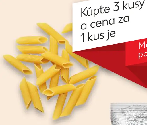 Ideál cestoviny bezvaječné rôzne druhy