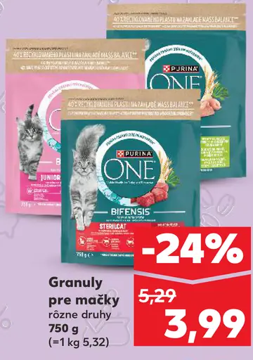 Purina One granuly pre mačky