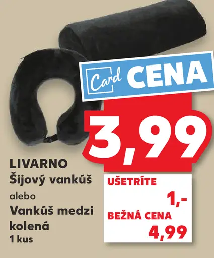 Livarno šijový vankúš alebo vankúš medzi kolená