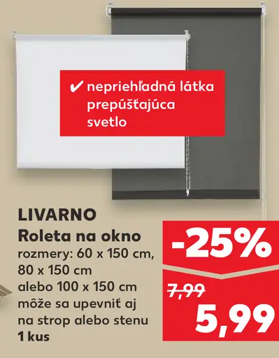 Livarno roleta na okno