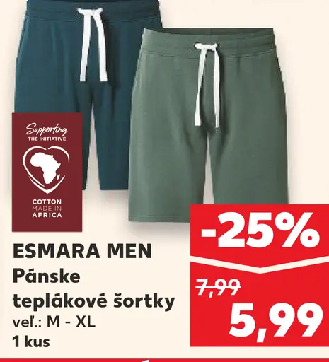 Esmara Men pánske teplákové šortky