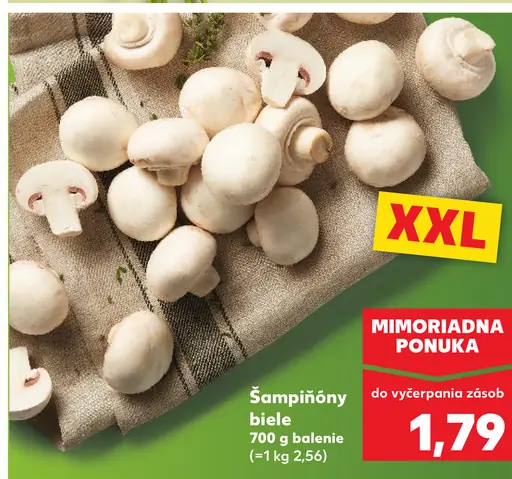 Šampiňóny biele