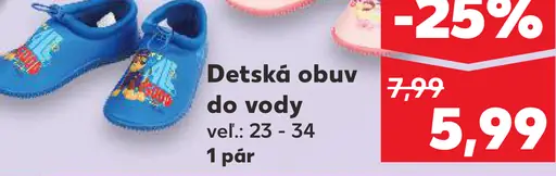 Detská obuv do vody Sonic / Paw Patrol / Stitch