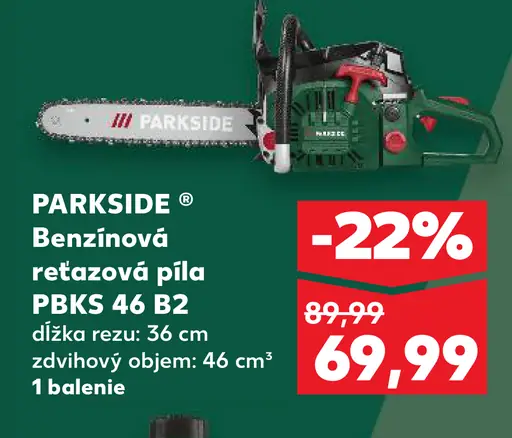 Parkside benzínová reťazová píla PBKS 46 B2