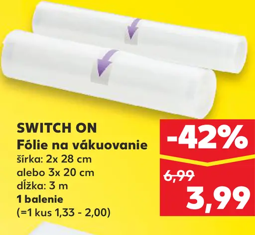 Switch On Fólie na vákuovanie