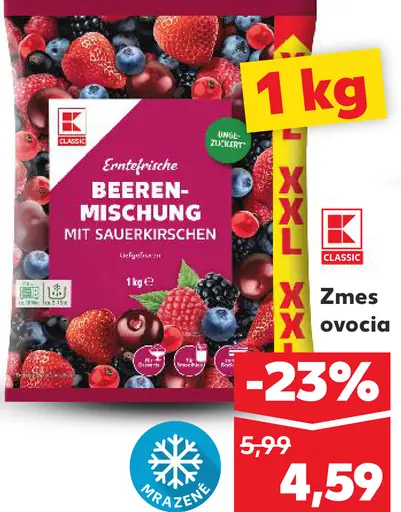 Zmes ovocia mrazená