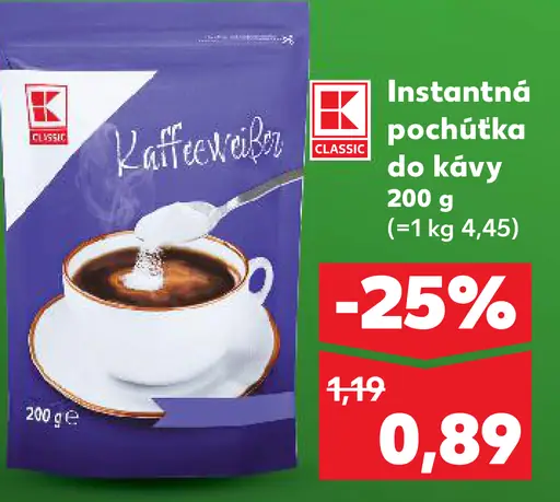 K-Classic Instantná pochúťka do kávy