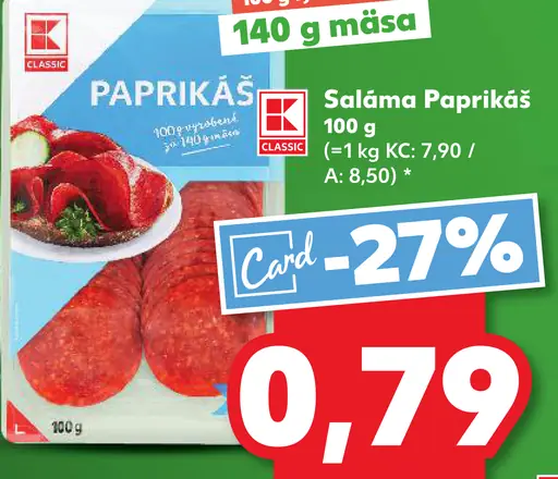 K-Classic Saláma Paprikáš